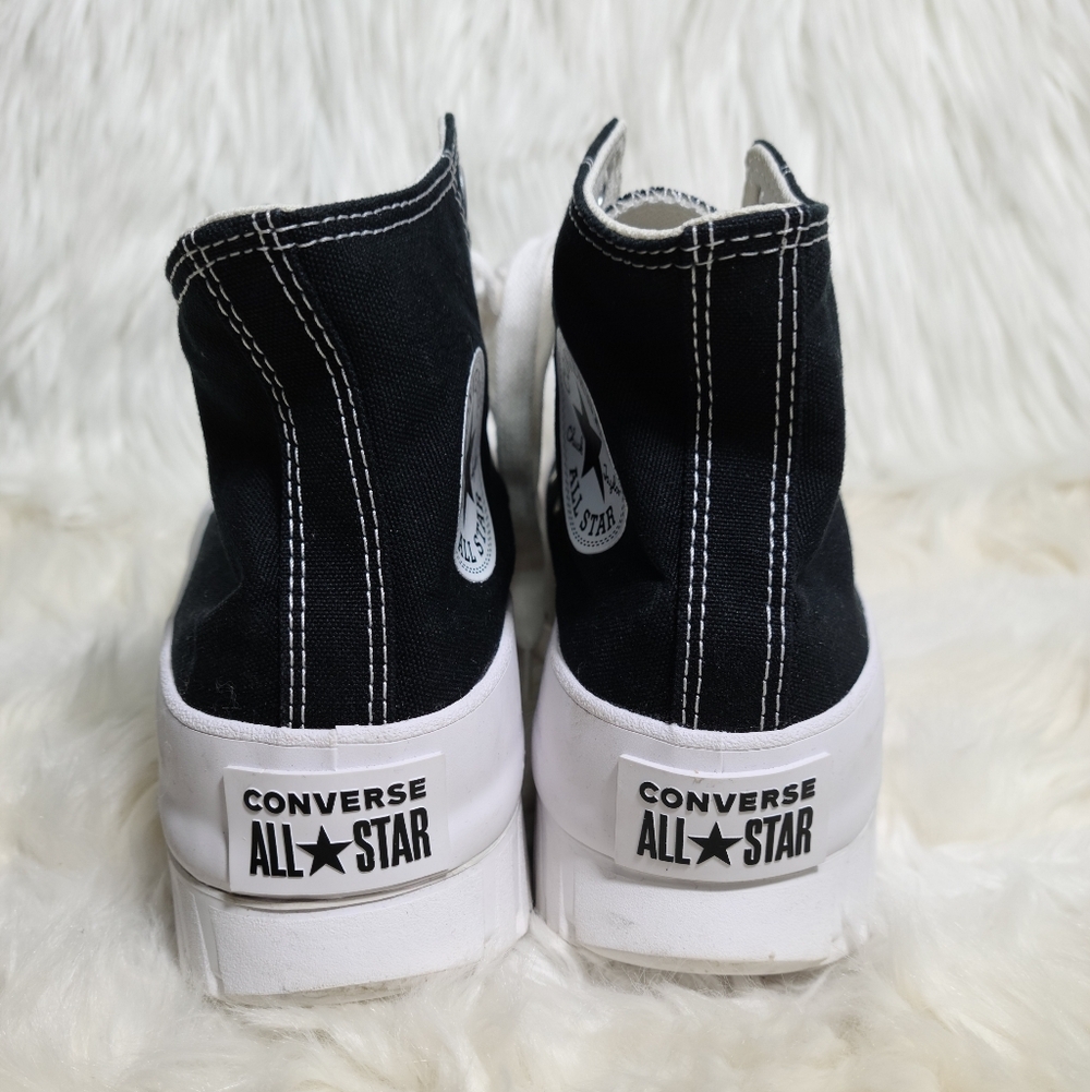 Converse Chuck Taylor All Star High Top Black White Women 8.5 / Men 6.5 - Picture 4 of 7